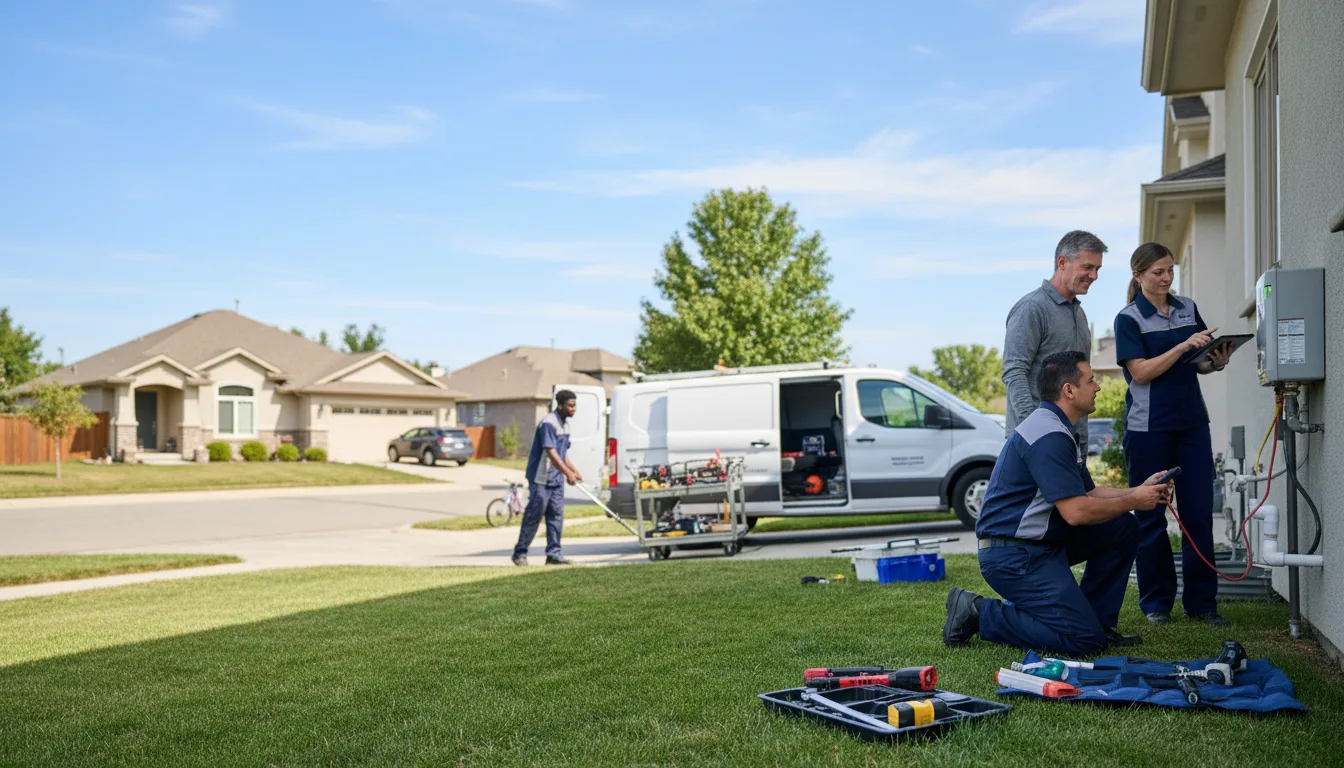 Tankless water heater service in Milan, KS